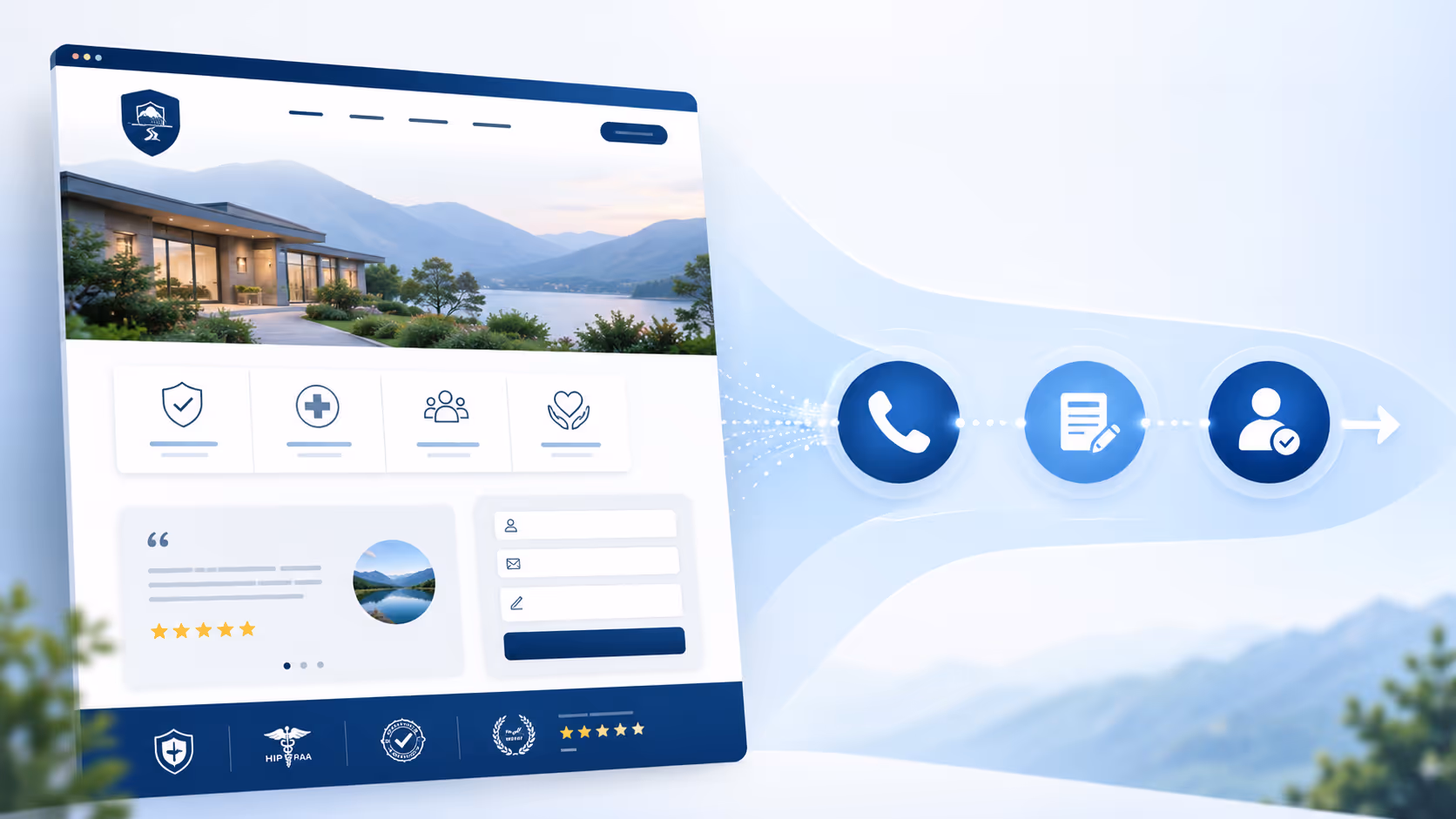 What makes a rehab site convert visitors into calls
